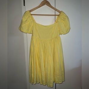 Yellow Babydoll Dress